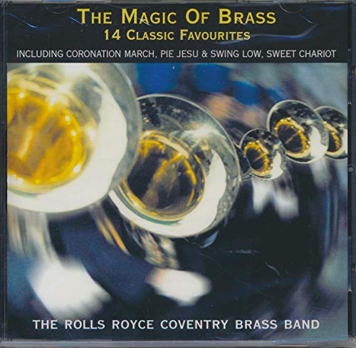 CD cover for “The Magic Of Brass” featuring brass instruments.