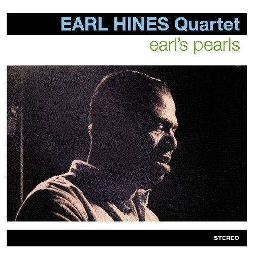 Earl Hines album cover featuring a black-and-white photo of Earl Hines against a dark background.