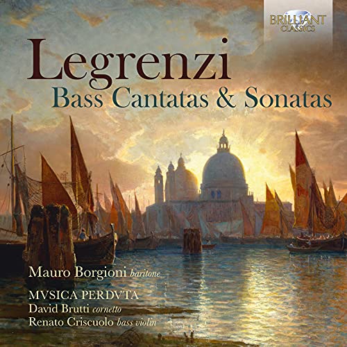 CD cover: Venetian canal scene with sails, text “Legrenzi” and artist names.