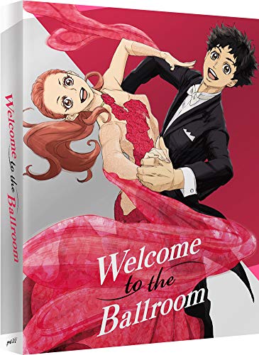 Anime illustration of a couple ballroom dancing on a Blu-ray case.