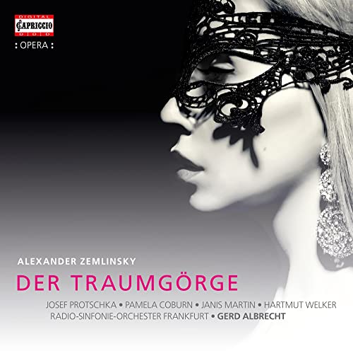 CD cover for Zemlinsky’s “Der Traumgorge” featuring a woman in a mask.