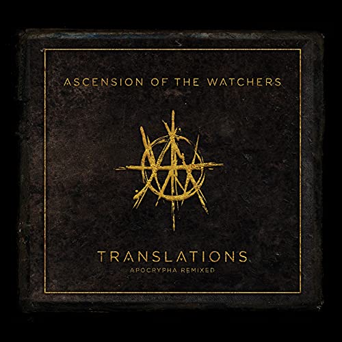 Dark album cover with gold text and a stylized, abstract symbol.