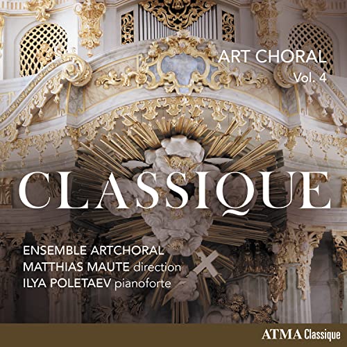 CD cover featuring ornate gold architecture and text “Art Choral: Classique”.
