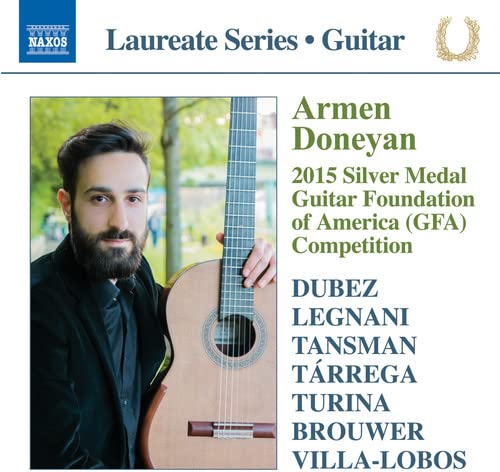 CD cover featuring guitarist Armen Doneyan and tracklist details.