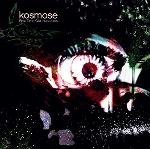 Kosmose album cover: distorted eye image with dark, speckled background.