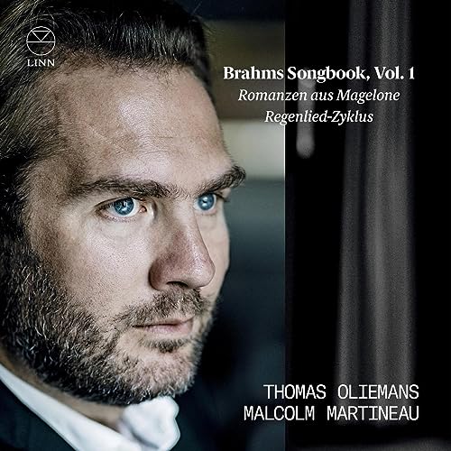 CD cover featuring a portrait of Johannes Brahms and text details.