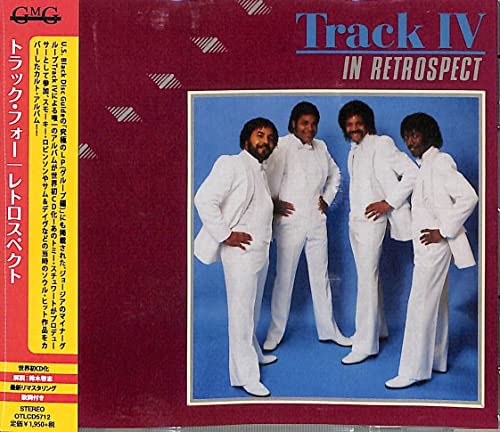 CD cover for Track IV - Retrospect, featuring four men in white suits.