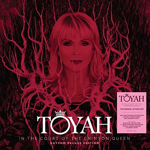 Toyah album cover, red vinyl edition, with a crimson and black aesthetic.
