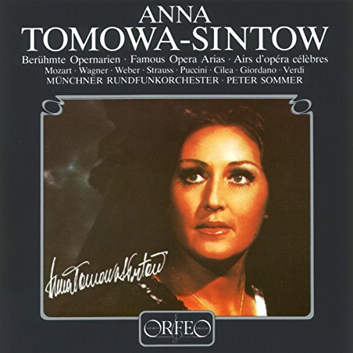 CD cover with portrait of Anna Tomowa-Sintow, surrounded by text and a logo.