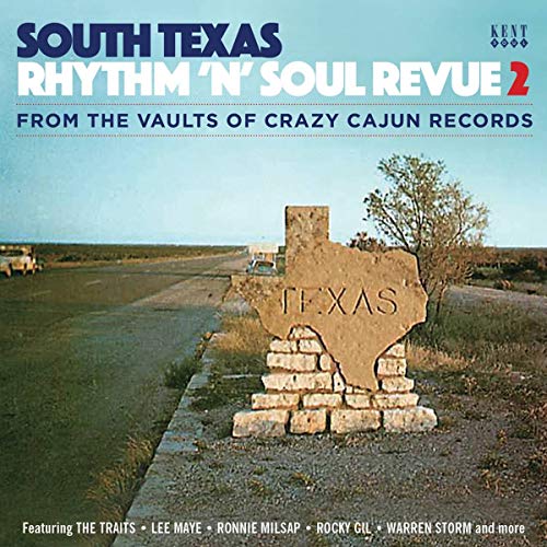 CD cover for “South Texas Rhythm & Soul Revue 2” with a Texas landscape.