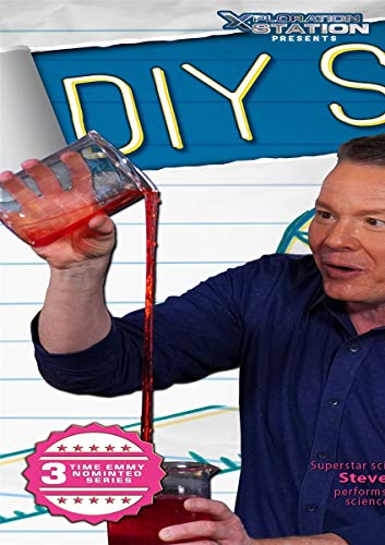 DVD cover for "DIY Sci" featuring a man and a science experiment.