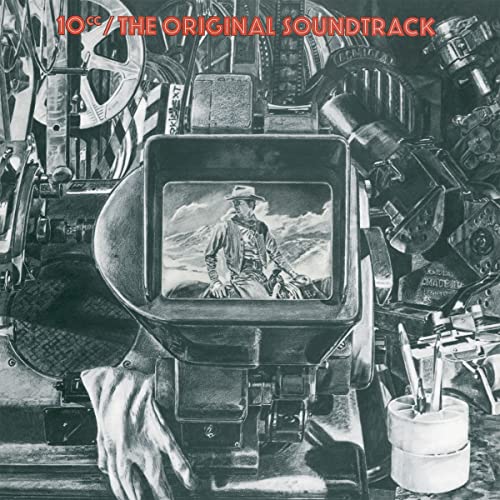 10cc’s “The Original Soundtrack” vinyl album cover, film equipment imagery.
