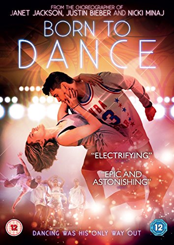 DVD cover for “Born To Dance” featuring two dancers embracing.