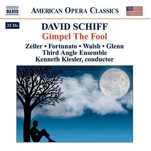"CD cover with a silhouette of a man sitting under a tree at night."