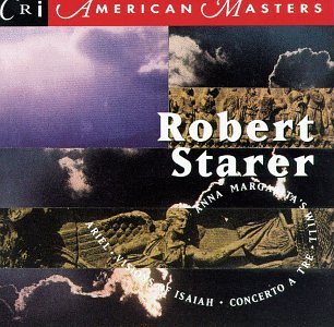 CD cover for Robert Starer’s Concerto A Tre, featuring abstract art and sculpture.