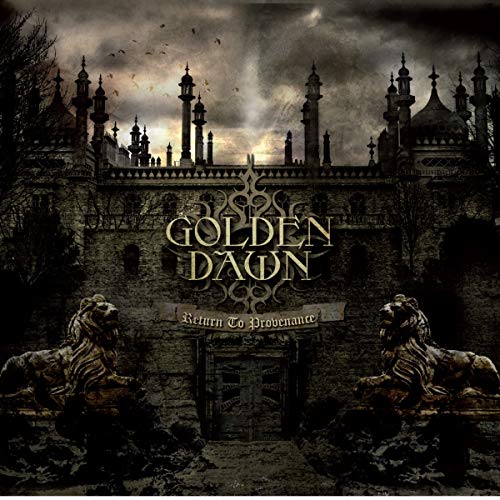 CD cover for Golden Dawn’s “Return To Provenance” featuring a palace and lions.
