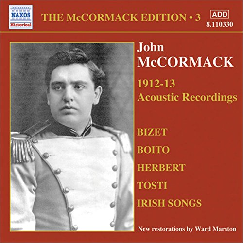 CD cover featuring a portrait of singer John McCormack, 1912-1913 recordings.