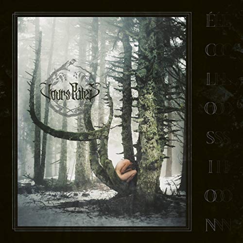 CD cover: misty forest with a twisted tree and ornate logo.