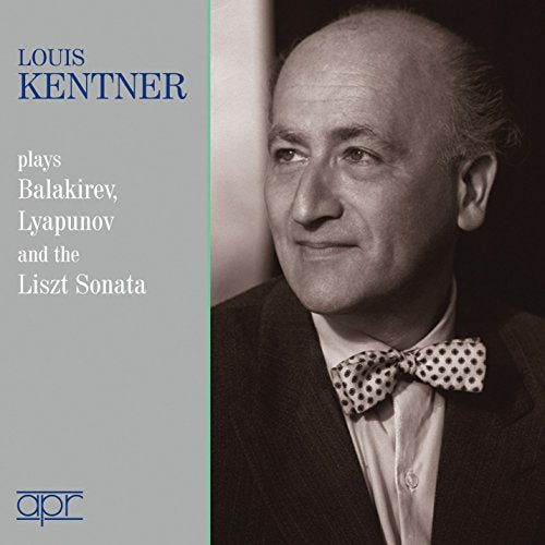 CD cover featuring a black and white photo of Louis Kentner wearing a bow tie.
