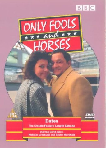 DVD cover for "Only Fools and Horses: Dates" with a man and woman embracing.