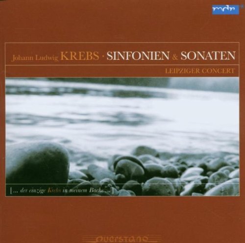 CD cover for Krebs' Sinfonies & Sonatas, featuring river rocks and water.