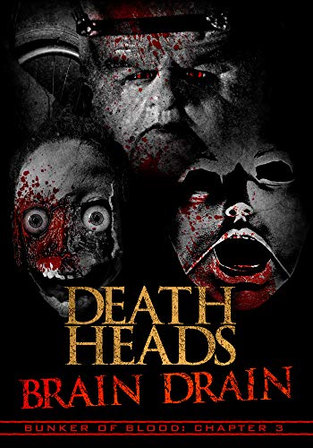 "Bunker of Blood 3" DVD cover featuring bloody, grotesque masks against a dark background.