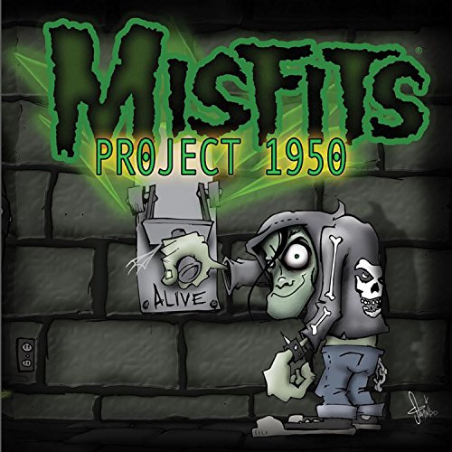CD cover for The Misfits’ “Project 1950” featuring cartoon zombie imagery.