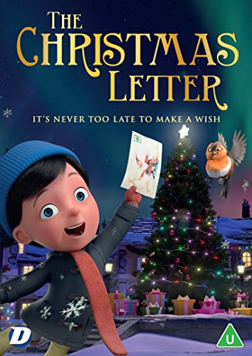 DVD cover for "The Christmas Letter" featuring a boy and a robin.