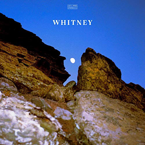 Whitney “Candid” vinyl record cover with rocky mountains and a moon.