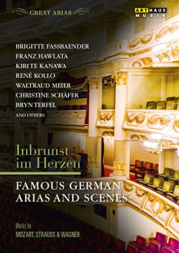 DVD cover for "Arias Inbrunst Im Herzen" featuring an opera house interior.