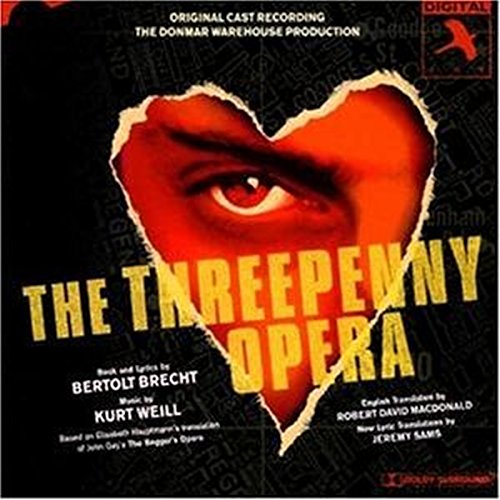 CD cover for "The Threepenny Opera" featuring a red heart with an eye.