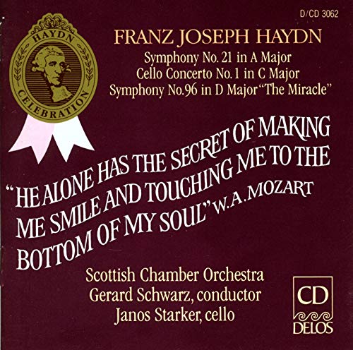 CD cover for Haydn symphonies with portrait and text details.
