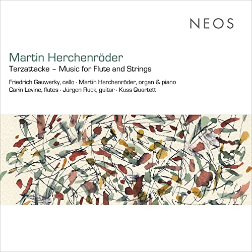 CD cover with abstract watercolor painting of leaf-like shapes.