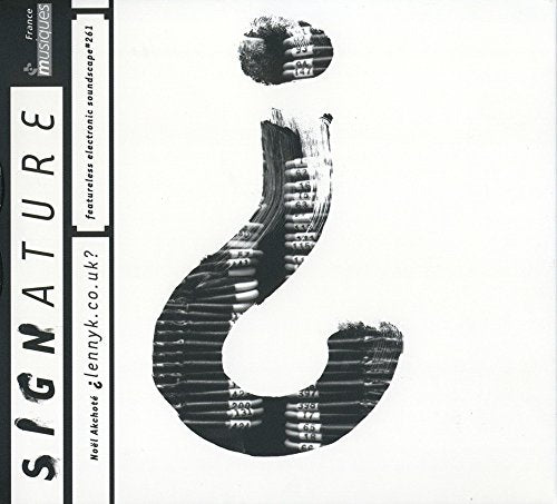 CD cover for "Featureless Soundscape" with abstract black brushstroke question mark.