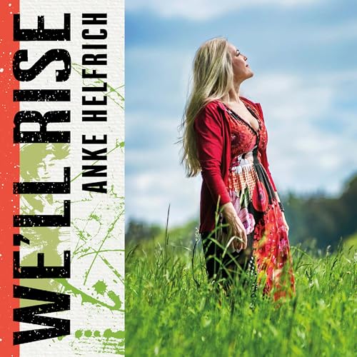 CD cover for Anke Helfrich’s “We’ll Rise” featuring a woman in a field.