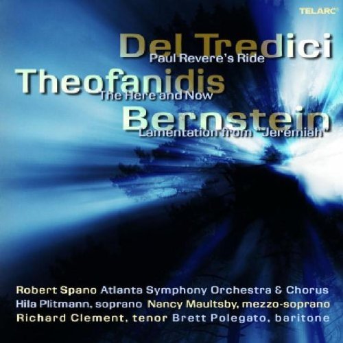 CD cover with blue background, featuring artist and composer names in large text.