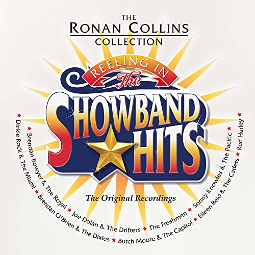 Vinyl record cover for “Reeling In The Showband Hits” collection.
