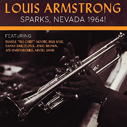 Louis Armstrong CD cover featuring a close-up of a trumpet being played.