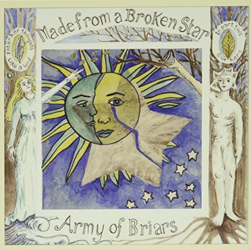 CD cover art: sun, moon, figures, and stars in painted style.