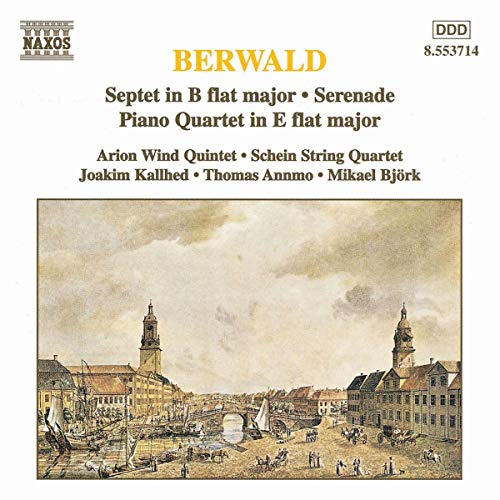 CD cover for Franz Berwald’s compositions featuring a landscape painting.