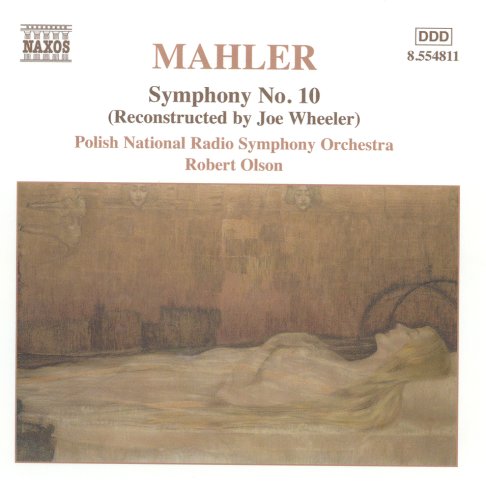 CD cover for Mahler's Symphony NoL 10 featuring a paintingL painting of a reclining figure.