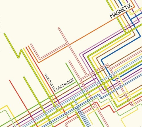 The image depicts a CD cover with multicolored lines on a white background.
