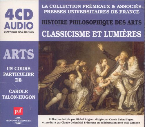Four-CD audiobook cover: "Histoire Philosophique Des Arts Vol 3," featuring a painting.