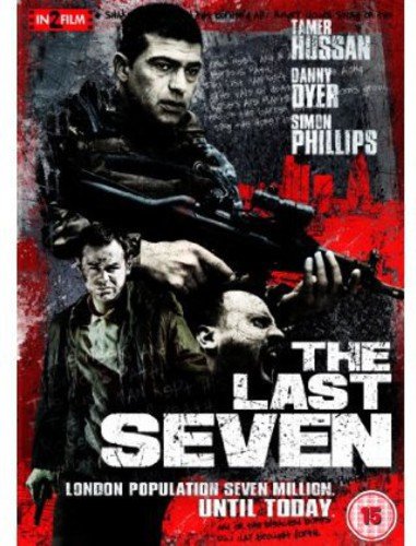 DVD cover for "The Last Seven" featuring distressed imagery and armed figures.