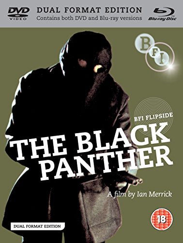 Blu-ray cover featuring a silhouetted figure in a black mask holding a gun.