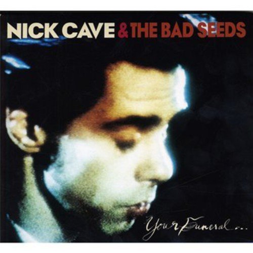 Album cover with Nick Cave's profile, white and red text, and cursive title.