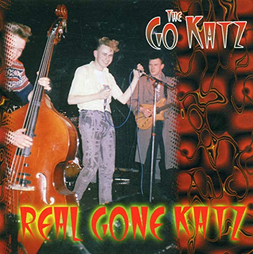 CD cover for "Real Gone Katz" featuring a rockabilly band performing.