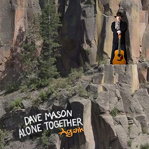 Dave Mason album cover featuring a man with a guitar in front of cliffs.