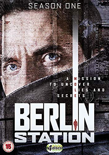 DVD cover for "Berlin Station" Season 1, featuring a man’s face.