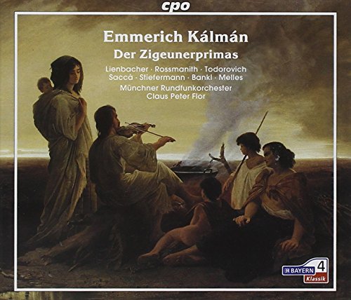 CD cover depicting a violinist and group around a campfire.